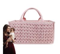 Generico Cesto portaoggetti per pannolini per bambini, contenitore per la cameretta dei bambini | Caddy organizer per vestiti per | Portaoggetti per pannolini con manici per, salviette, lozio
