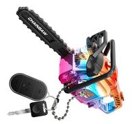 Generico Chainsaw Keychain - 12.5cm ABS Funny Pendant Key Ring Bag Charm | Backpack Keyring With 1 Chain | Stunt Simulation Chainsaw Model Keychain For Kids Adults Men Women