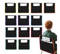 Generico Chair Pocket Organizer, Classroom Storage Seat Bag, Name Tag Pocket with Strong Hold, 900d Oxford Fabric Back Storage System, Supply Organizer Design, Desk Chair Accessory for Kids