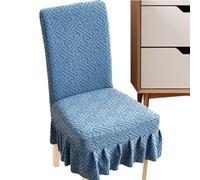 Generico Chair Seat Covers - Removable Washable Elastic Protectors for Dining Chairs | Soft Stretch Fabric Chair Back Covers, Home Restaurant Banquet Wedding Party Holiday Furniture Protection