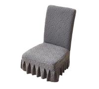Generico Chair Seat Covers - Removable Washable Elastic Protectors for Dining Chairs | Soft Stretch Fabric Chair Back Covers, Home Restaurant Banquet Wedding Party Holiday Furniture Protection