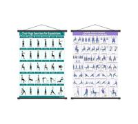 Generico Chair Yoga Chart - Multiple Poses Foldable Wall Mount