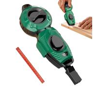 Generico Chalk Line Reel - High Precision Layout Marking Retractable Fast Internal Gear, Manual Locking Trigger + Fine Thread Cotton String | Resistant Industrial Grade Shell For Roofing & Wood