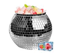 Generico Champagne Ice Secket - 3L Disco Boule Large Riflettente Bole | Festival degli Occhiali di Design Originale | Refrigerante gllace Che beve bac refraîchor per Vino da Cocktail più Fresco