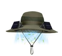 Genérico Chapeau De Soleil Avec Ventilateurs Solaires - Chapeau À Ventilateur Solaire | Protection Contre Le Soleil | Mode Pour Temps Chaud Pour Hommes Adultes Pêcheur Jardinier Golfeur P