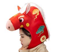 Genérico Chapeau Déguisement Cheval - Collection Déguisement Nouvelle Saison | Accessoire Photographique Nouvel An Chinois | Carnevale, Festival, Vacances, Anniversaire, Celébration, Femmes et Adultes