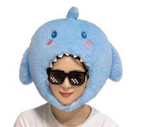 Generico Chapeau Requin Peluche, Coiffe Poisson Drôle, Déguisement Mer, Bonnet Requin Fête, Coiffe Cosplay Douce Et Respirante Pour Fêtes Carnaval Photos Accessoires Festival Déguisement