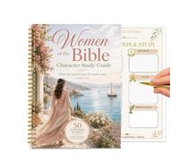 Generico Character Planning Journal Bible Study Guide Bible Women | Devotional Reading Planner for Beginners Believers Seeker Church Home Apartment Travel Sunday School Spiritual