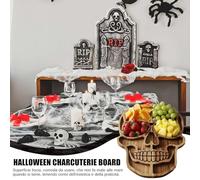 Generico Charcuterie Board, Platter, Halloween Wooden Serving Tray 11.81x7.87 Inches for Food Display in Kitchen, Restaurant, Holiday Party, Outdoor Picnic, Buffet, Christmas, Camping, Pool Events