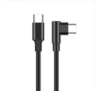 Generico Charging Cable - Woven 1m 60W | Right Angle Fast Charging Cord, USB C Data Transfer Wire | Heavy Duty Type C Charger For Phone Power
