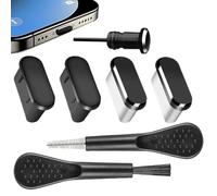 Generico Charging Port Cover, Phone Charger Protector, 2.56x0.59 inch Outlet Seal Kit, Soft Brush Included, Flexible Dust Barrier, Maintenance Solution for Mobile Speaker Travel Device Use