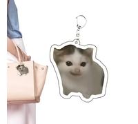 Generico Charm Gatto per Borsa,Portachiavi in Acrilico Gatto Divertente | Ciondolo da Collezione Ornamento Moda Personaggio Animale per Ragazzi Adulti Coppie Amiche Borsa Zaino Scuola