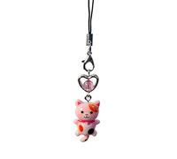 Generico Charm Per Telefono,Braccialetto Portachiavi - Charm Decorativo Pendente A Gatto Antiperdita Portachiavi Cordino Adatto Per Borsette Borse Bambini Adulti E Accessori