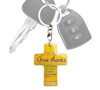 Generico Charm Religioso da Borsa | Portachiavi in Legno con Versetto Biblico Gesù - Portachiavi per Uomo Donna Valigia Borsa Zaino Portafoglio Auto Viaggio Compleanno Pasqua