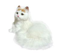 Generico Chat en peluche réaliste, Jouet de simulation d'animal en peluche pour chat - Pelluche douce imitation chait réaliste, jouet câlin décoratif pour, filles, cadeau d’anniversaire ou Noël