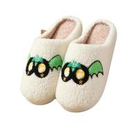 Generico Chaussons D'Halloween En Coton, Automne/hiver, En Forme De Cœur, Pour La Maison, En Peluche, Motif Dessin Animé, 2025 (Flying bat,44EU)
