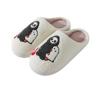Generico Chaussons D'Halloween En Coton, Automne/hiver, En Forme De Cœur, Pour La Maison, En Peluche, Motif Dessin Animé, 2025 (Blood,40EU)