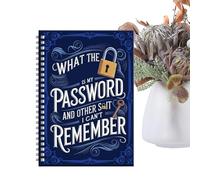 Generico Che cazzo è la mia password e altre stronzate che non riesco a ricordare | Organizzatore account Internet e registro Tieni traccia di siti Web, informazioni di accesso, password e note