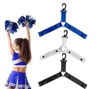 Genérico Cheerleading - Supporto per pompon | 3 Pezzi Tracolla per Zaino | Supporto per Zaino Pompon con Pulsante | per Animazione, Concorso, Evento di squadra, Attività scolastiche