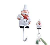 Generico Chef Kitchen Hooks - Cute French Chef Self Adhesive Wall Hooks | Utility Coat Hooks, Cute French Chef Adhesive Wall Hooks For Kitchen Living Room Bedroom Wall Hanging Storage