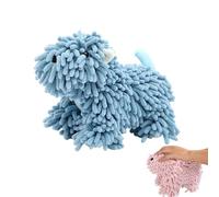 Generico Chenille Towel Ball Dog, Cute Puppy Chenille Hand Towel, Fluffy Soft Absorbent, Can Be Hung/Stood, for Bathroom/Kitchen Countertops (Blue)