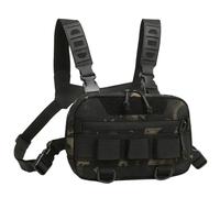 Generico Chest Rig - Lightweight Sports Front Backpack, Versatile Utility Gear Carrier, Adjustable Airflow Vest Design | Oxford Fabric Chest Backpack for Gym Cycling Travel Training Equipment