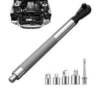 Genérico Chiave ad angolo di estensione | Chiave a cricchetto decentrata - con 4 prese e adattatore per trapano da 1,27 cm per automotive edilizia idraulica riparazione domestica