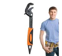 Generico Chiave Per Sostituire Il Soffione Della Doccia - Barra A Con Impugnatura Antiscivolo | Con Punta A Coda Per Serrare - per Bulloni Riparazioni Casa Cucina Garage Auto Posto di Lavoro Moto