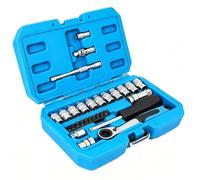 Generico Chiavi a cricchetto,Resistente E Ergonomico,Set Di Bussole A Cricchetto - Per riparazioni auto, impianti idraulici, installazione HVAC, manutenzione bici, elettronica e fai da te