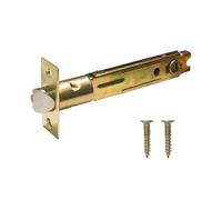 Generico Chiavistello For Porta A Catenaccio Da 5 Pollici Con Piastra Frontale Ad Angolo Quadrato, Compatibilità Con Pomelli Standard For Porte D'ingresso/camera Da Letto, Facile Installazione(Gold)