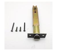 Generico Chiavistello For Porta A Catenaccio Da 5 Pollici Con Piastra Frontale Ad Angolo Quadrato, Compatibilità Con Pomelli Standard For Porte D'ingresso/camera Da Letto, Facile Installazione(Black)
