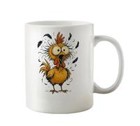 Generico Chicken Mug | 350ml Capacity Tea Coffee Milk Water | Tea Mug With Handle | Funny Ceramic Drinkware For Chicken Lover Women Coffee Teas Milk Water Drink Beverage