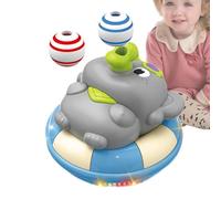 Generico Children Toy with Light - Blowing Ball | Electric light-up rotating educational game, interaction animal for kids preschool, living room bedroom, 1-Pack, Blue, Whale, Fun