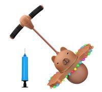 Generico Children's Bouncing Ball - Outdoor Toys with Handle Inflatable Balance | Playful Capybara Design Non-Slip Exterior | Bouncing Ball - Kindergarten Elementary School Exercise