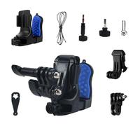 Generico Chin Strap Camera Mount, Helmet Mount for Action Cams, Chin Mount Helmet, Camera Mount for Motorcycle Helmet, Motorcycle Action Cam Mount, Helmets Accessories for Sports Cameras
