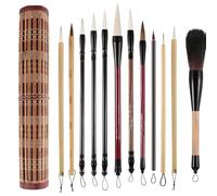 Generico Chinese Çalligraphy Brush Set - Wood/wool | Professional Traditional Painting Brushes | Flexible Water Writing Pen Set For Chinese Çalligraphy Art Painting Ink Drawing