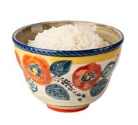 Generico Chinese Rice Bowl - 5 Inch 520ml Ceramic Container for Rice and Meals | Reusable Dinnerware with, Ideal for Soup Cereal Noodles Lunch or Dinner at Home Farmhouse Restaurant Kitchen Use