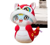 Genérico Chinese Snake Plush - Year of The Snake Mascot | 2025 Snake Stuffed Animal | Chinese Snake Plush Toy Creative Plush Toys Snake Year Cartoon Chinese Style Mascot Plush Toy