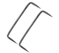 Generico Chiodi a Punta per Impieghi Gravosi 2 Pezzi Chiodi di Fissaggio a Doppia Punta 5X195 MM in Acciaio per Lavorazione del Legno e Costruzione Recinzioni Uso Professionale e Fai