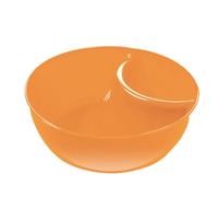 Generico Chip and Dip Bowl - Anti-Soggy Divided Cereal Serving Dish | Stackable Plate with Dipping Section, Cracker, Bowls, Divided Platters, Bread or Dipping Bowls Use
