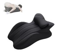 Generico Chiro Monk Couple Pillow, Butt Cushion for Couples,Profile Ergonomic Memory Foam Pillow,Provides Waist and Neck Support,Recovers After Impact for All Postures (Dark Gray)