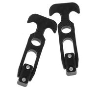 Generico Chiusure in Gomma per Cofano Auto 2 Pezzi Maniglia a T Chiusure a Leva Elastiche Antiurto per Frigorifero e Cassetta degli Attrezzi Metodo di Fissaggio Flessibile per Uso