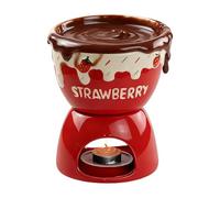 Generico Chocolate Fondue Mug - Chocolate Mug with Fork | Good in Dinner, Birthday, Wedding, Picnic, Party, Family And Cooking Fun Ideal for Dipping Butter, Cheese, Candy, Bread, Caramel And Sauces