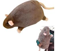 Generico Chonky Rat Plushie,Large Fat Rat Stuffed Animal, Soft Chubby Mouse Pillow for Adults, Cute Round Hugging Cushion for Bed Sofa Office Decor, Cozy Gift for Friends (Brown, 50 CM)