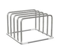 Generico Chopping Board Rack - Stainless Steel Stand, Rustproof Organizer For Cookware And Boards, Sleek Sturdy Build, Home Office Storage Solution, Kitchen Pans Indoor Organization
