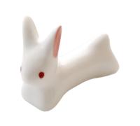 Generico Chopstick Holder - Ceramic 4cm, Ceramic Chopstick Rest, Bunny Design | Compact Size, Smooth Glaze, Bunny Spoon Rest, Fork Rests for Kitchen, Table, Restaurant, Hotel, Desktop, Flatware Use