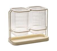 Generico Chopstick Holder, Kitchen Organizer, Clear Modern Design, Utensil Storage Rack, Fork Spatula Stand for Cabinets, Countertops, Home, Meal Prep, and Cooking Tools, Multicolor