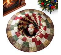 Genérico Christmas 3D Rug, 3D Illusion Christmas Doormat, Heavy Duty Non Slip Decorative Doormats For Entrance Outside Entry Yard Floor Patio Home Outdoor Bedroom Living Room Kitchen Porch