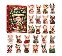 Generico Christmas Advent Calendars 2026, 2D Cute Cat Acrylic Ornaments | 24 Days Countdown Calendar Cat Pendant Ornaments for Home Christmas Tree Decorations
