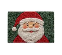 Generico Christmas Bath Mat, 80x50cm Washable Soft Bath Area Rug For Home, Water Absorbent Santa Bathroom Floor Mat, Festival Decoration Living Room Apartment Kitchen Door Dorm
